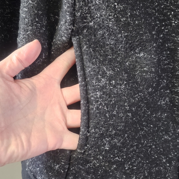 Like New Avia Heather Black High Neck Full Zip Jacket Size Medium 8-10 - Picture 5 of 13